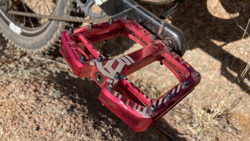mountain bike flat pedals - each pedal went through a couple of simple spin tests to see how...