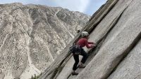 Getting high up on some granite is a great way to test the...