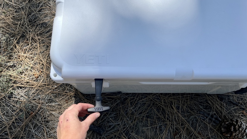 cooler - the yeti tundra 65 has convenient rubber latches.