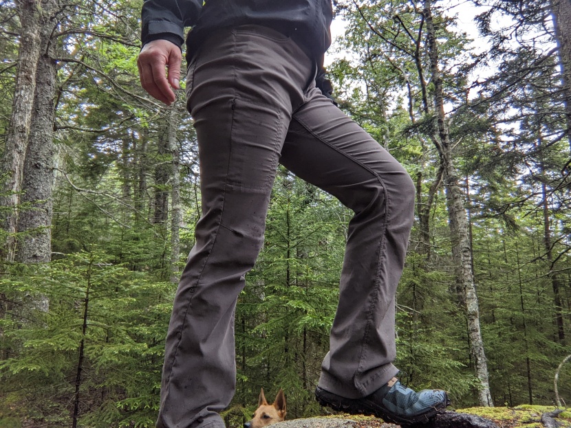 prana halle ii pant for women - the slight bootcut flair at the hem can get soggy with rain or...