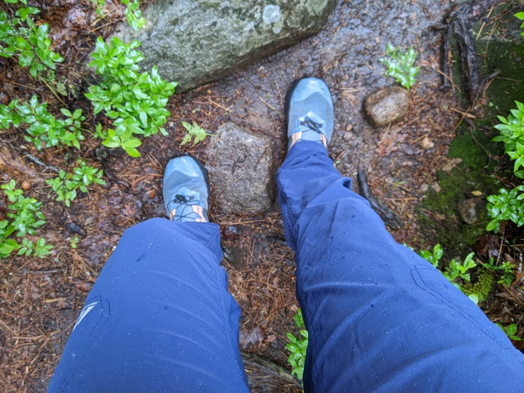 eddie bauer women&#039;s guide pro pants hiking pants review - the dwr treatment worked to bead up light rain, and these pants kept...
