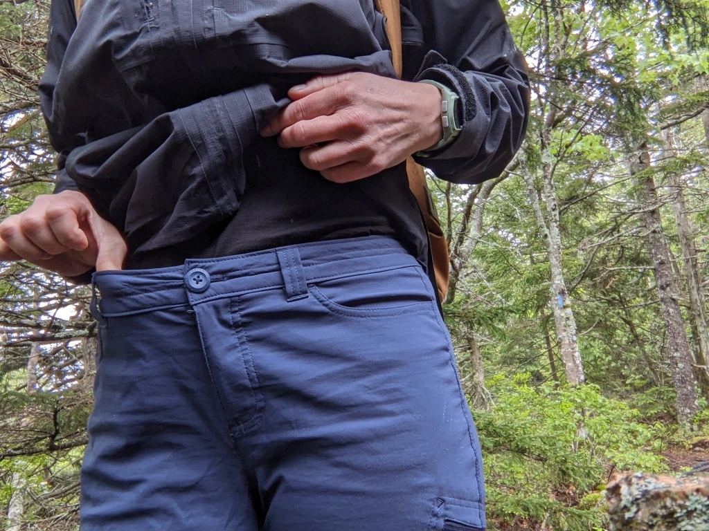 eddie bauer women&#039;s guide pro pants hiking pants review - the pants fit in the thighs but were loose in the waist. without an...