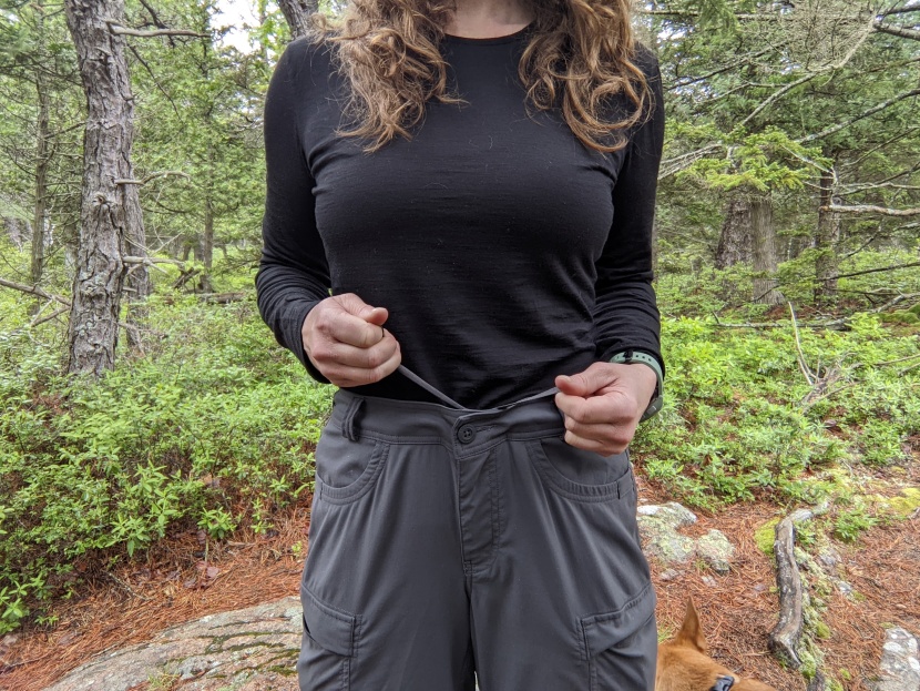 the previous version of these pants had an external belt. now it has...