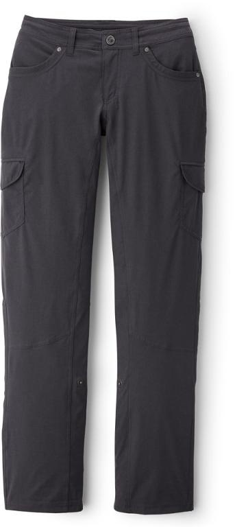 Kuhl Womens Size 8 Reg Snap Gray Zip Cargo Pockets Nylon Blend Hiking Pants