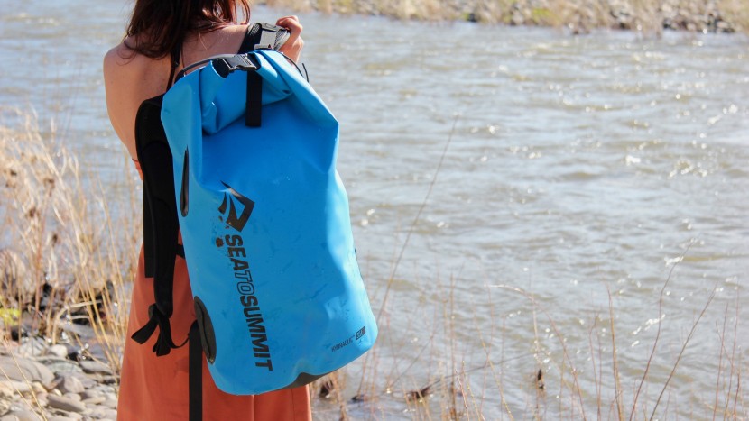sea to summit hydraulic - this versatile bag is expensive but a great adventure companion.
