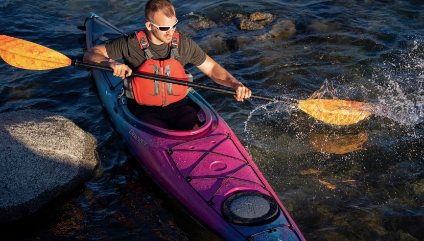 kayak - the dagger stratos is most stable when moving.
