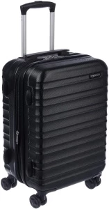 amazon basics 20-inch hardside spinner carry on luggage review