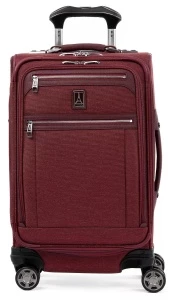 travelpro platinum elite 21" expandable spinner carry on luggage review