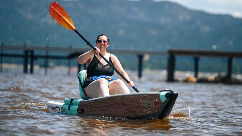 bote deus aero 11&#039; - paddling the deus is far more fun than rolling its 55 pound case...
