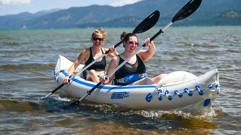 sea eagle 370 pro - ride higher out of the water in the sea eagle 370 pro.