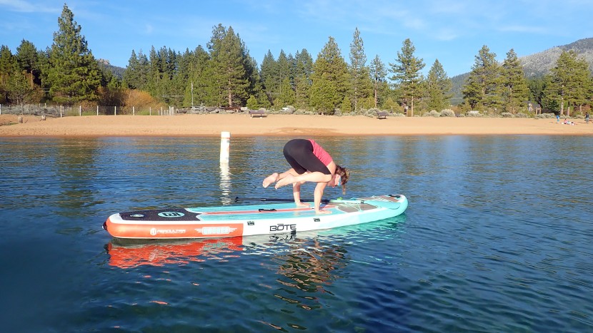 inflatable sup - a stable board allows you to bring along pets and gear, or strike a...