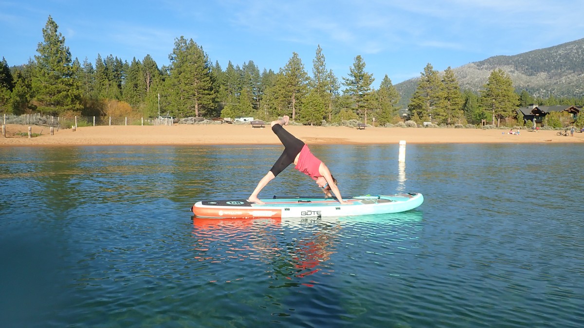 Bote Breeze Aero Review (Our resident Yogini tests the stability of every inflatable SUP.)