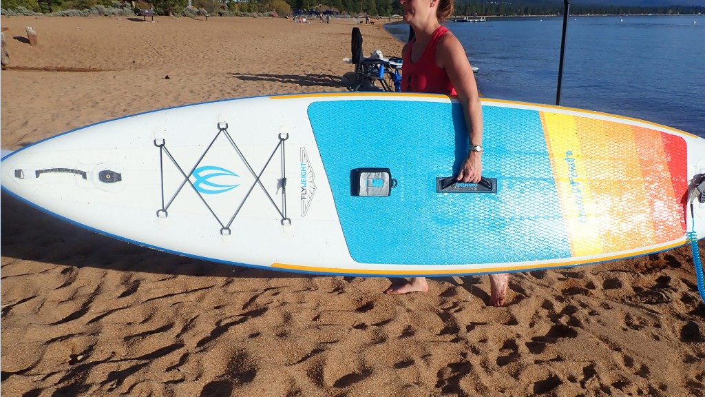 inflatable sup - front, center, and rear handles on the badfish flyweight are...