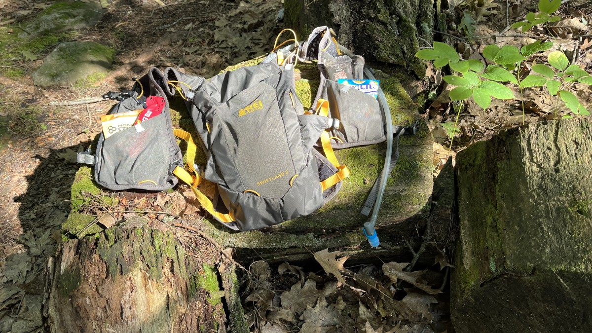 REI Co-op Swiftland 5 Review (Yes the Swiftland is heavier, but it carries gear and food really well - in fact, the fuller the pockets, the more...)