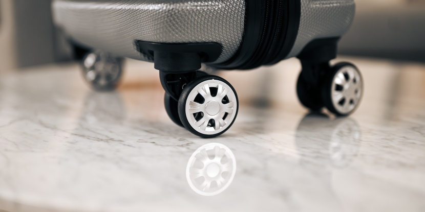 a closeup of the double-spinner wheels on the rockland melbourne 20.