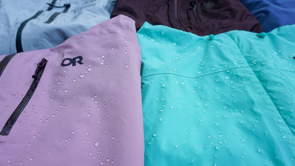 rain jacket womens - lab tests to assess water resistance.