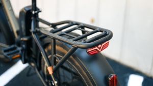 The rear light doubles as a brake light when you engage the...