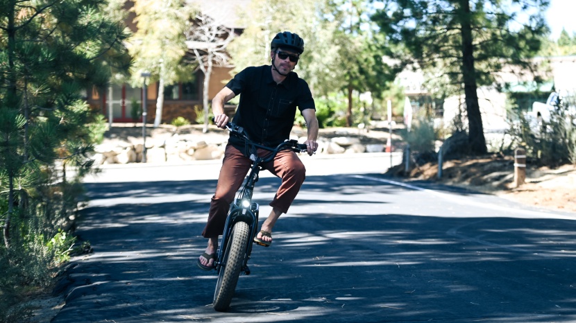 rad power radexpand 5 - our six-foot-tall tester felt too tall for this bike. other than...