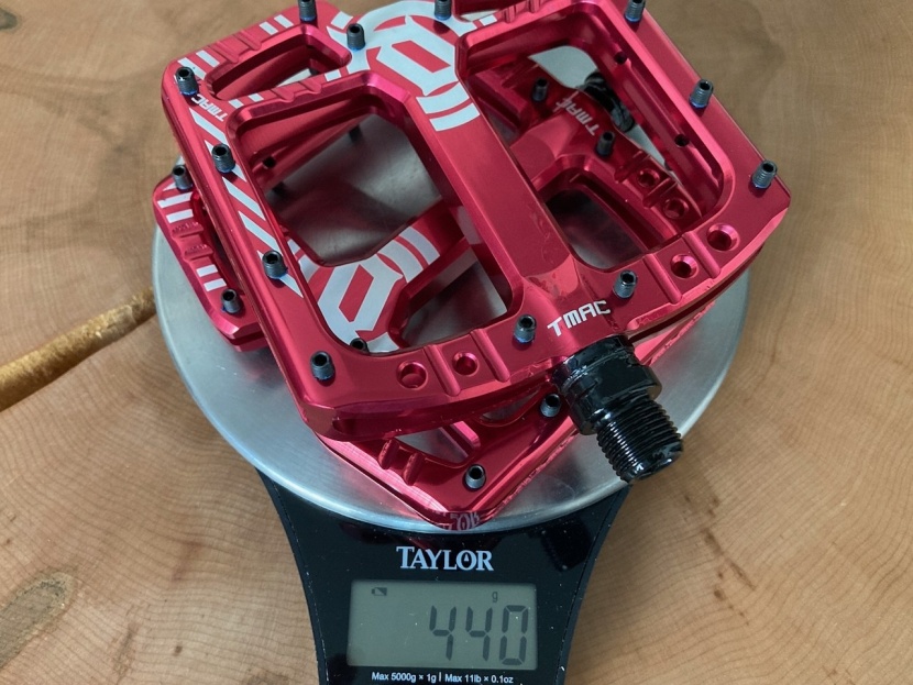 deity tmac - not the lightest, but also not bad for such a burly pedal.