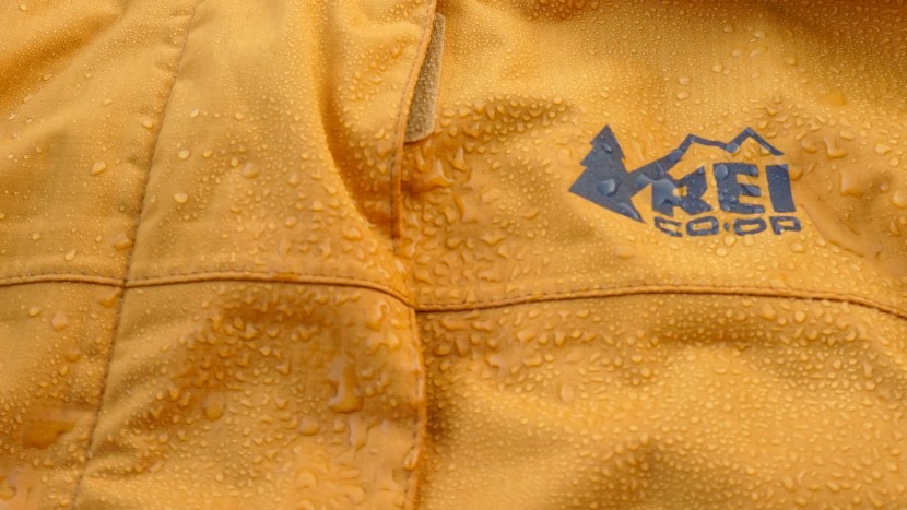 rei rainier for women - the rainier's fabric takes up a bit of water.