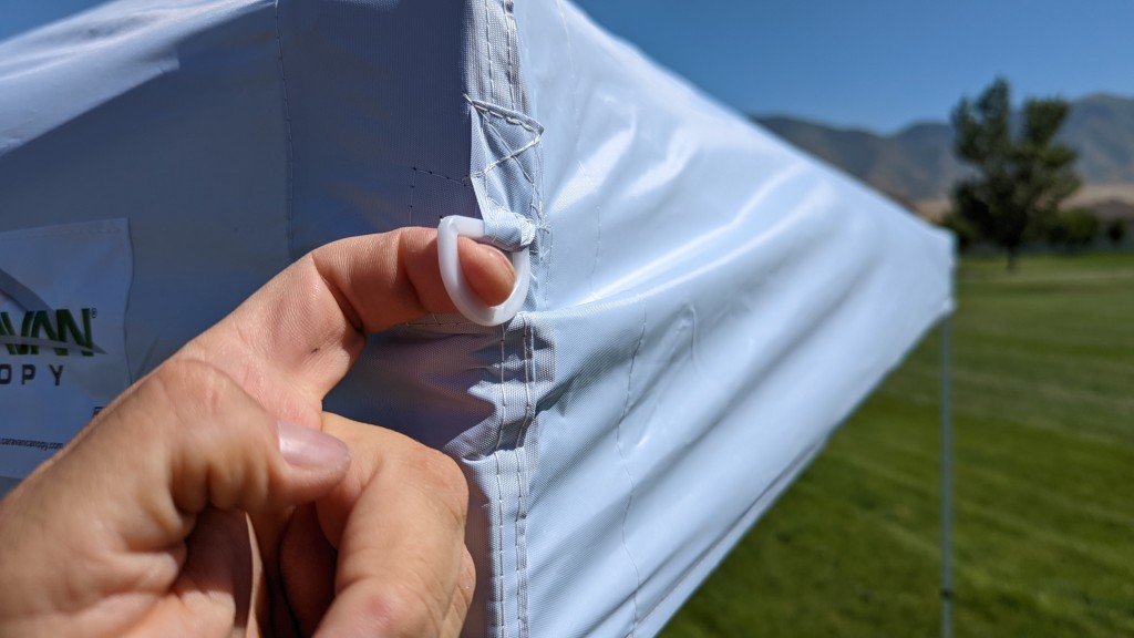 caravan canopy v-series - we noticed average craftsmanship. the v-series comes quipped for...