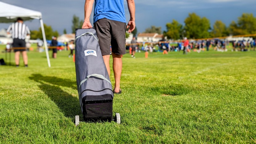 e-z up pyramid - we never grew tired of pulling our roller bag. it was kind of...