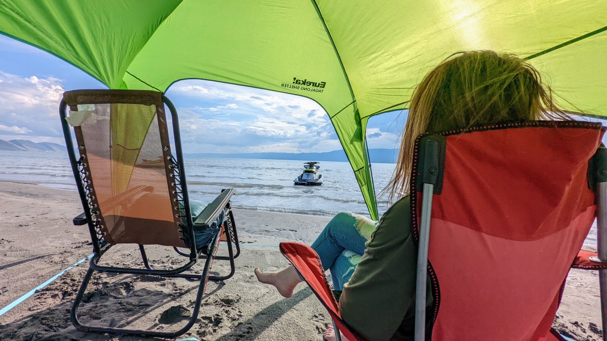 Eureka Tagalong Shelter Review (Even though it sits a little lower, we loved the airy vibe that the Eureka Tagalong exudes. It is comfortable to sit...)