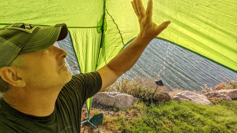 eureka tagalong shelter - the canopy&#039;s valances hang very low off of the canopy ceiling. this...