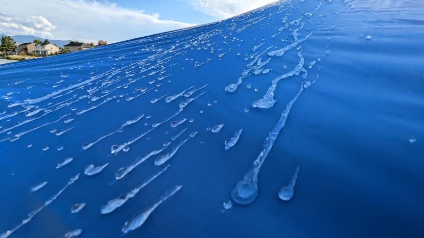 when tested for sun, wind, and rain, the e-z up scored the lowest...