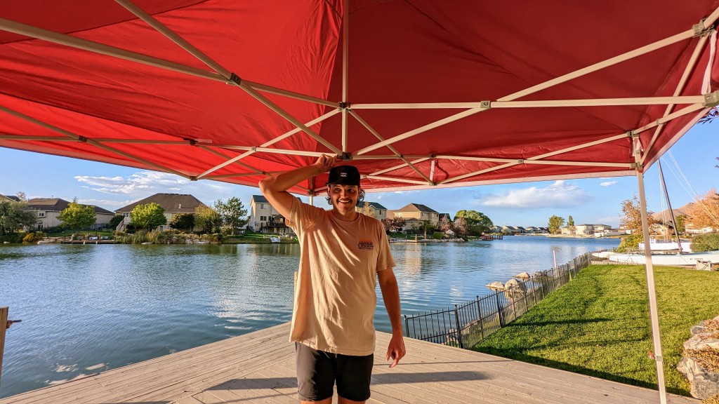 eurmax standard 10x10 - the criss-cross truss design provides added strength and stability;...