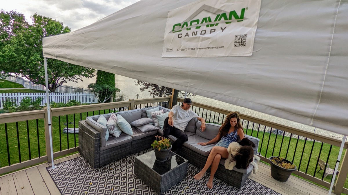 Caravan Canopy V-Series Review (This canopy is excellent for basic applications like backyard barbeques or yard sales. We often...)