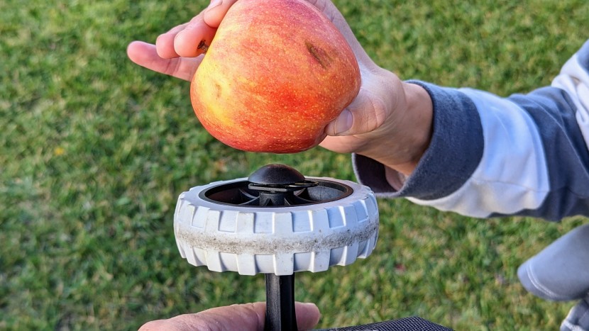 e-z up pyramid - the roller bag&#039;s wheels are the largest we&#039;ve come across in several...