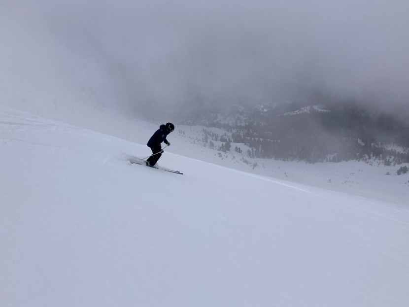 k2 mindbender 99ti for women - this ski was mind-bendingly powerful in deep snow, keeping us...