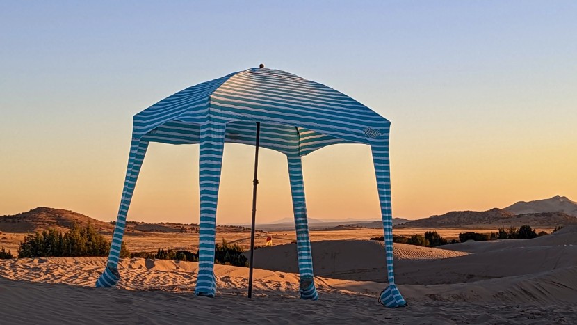 it didn't win an award, but we love the qipi beach cabana's overall...