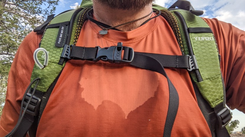 osprey atmos 65 ag - the atmos uses mesh on most contact points to keep you cooler on hot...