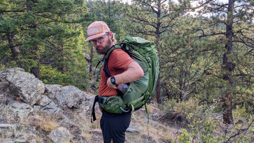 we loved the dual access water bottle pockets but did notice our...