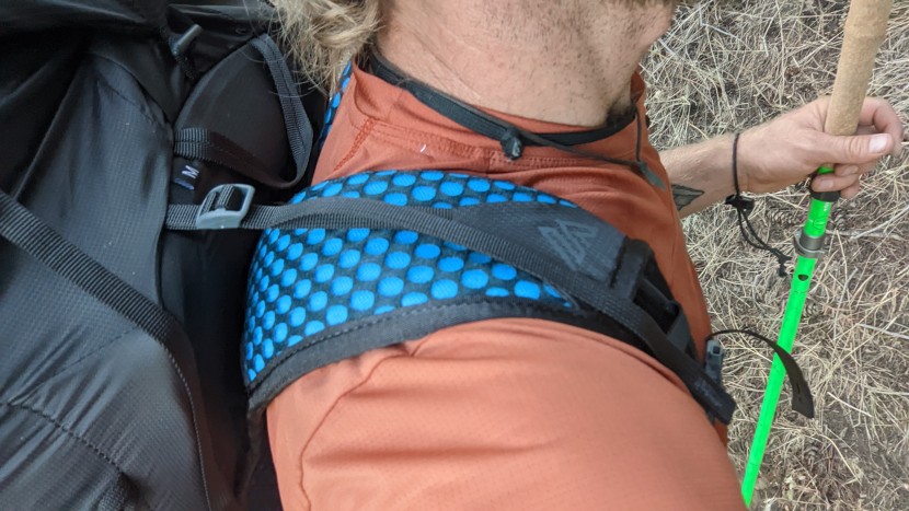 backpacks backpacking - the gregory focal has cushy foam padding on the shoulder straps that...