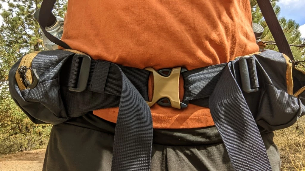 decathlon forclaz mt500 air 50+10 budget backpacking pack review - the hipbelt is more rigid than many we&#039;ve tested, which feels more...