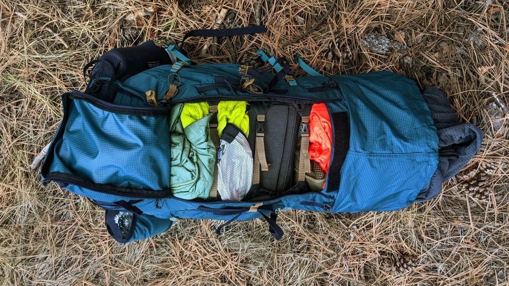 budget backpacking pack - with the decathlon forclaz, you can access the gear in the main...