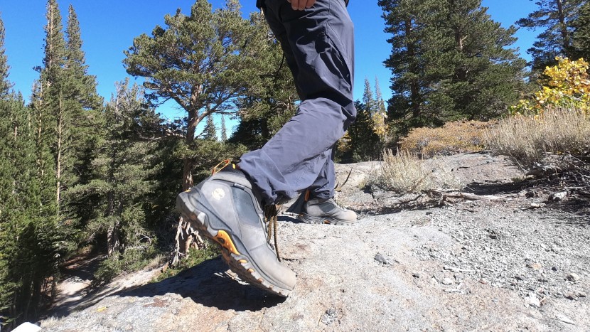 hiking boots men - the thick leather of the timberland mt. maddsen mid offers more...