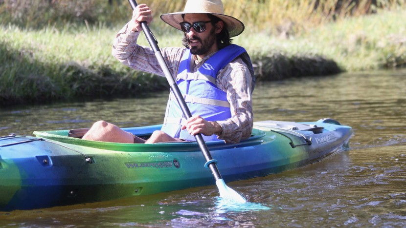 wilderness systems pungo 120 - the ample leg room, knee pads and the adjustable seat give the pungo...