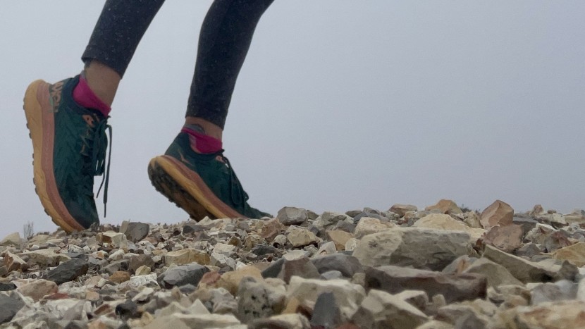 hoka tecton x trail for women - the wide platform and stack height of the tecton help us roll over...