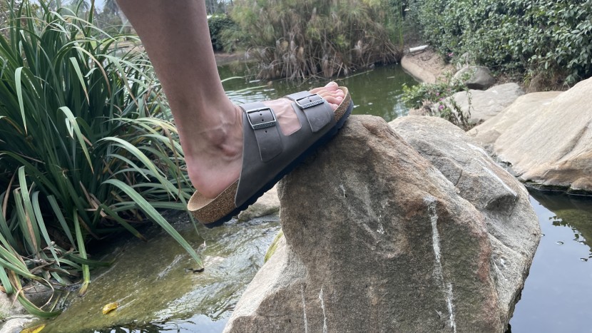 sandals - the birkenstocks are supportive and comfortable, but be sure you...