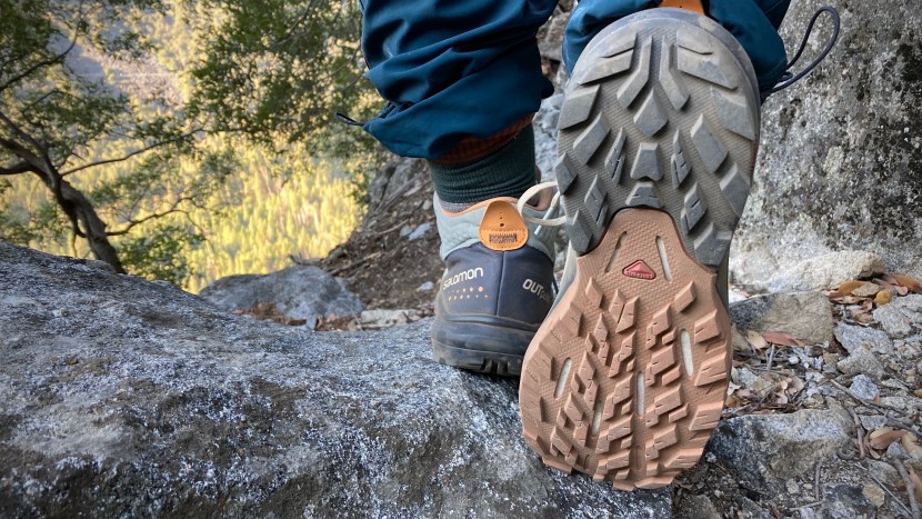 salomon outpulse mid gore-tex for women - all terrain contagrip performed well on loose gravel but we lost our...