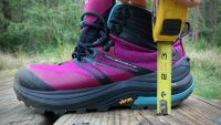 Ample cushion underfoot and a well-padded ankle on the Trailventure...