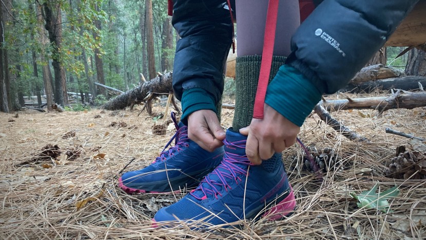 scarpa rush mid gtx for women - a less rigid design allows for nimble footwork while the frame...