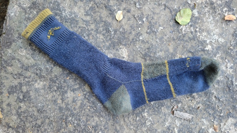 darn tough hiker full cushion - a look at the darn tough hiker full cushion inside out shows the...