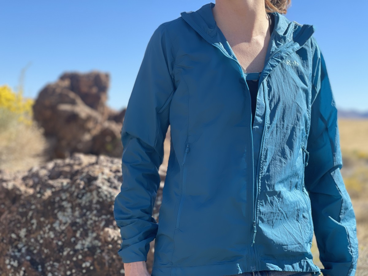 Rab Vital Hoody - Women's Review (The Vital's snap closure at the top of the chest allows for easy ventilation by simply unzipping the jacket.)