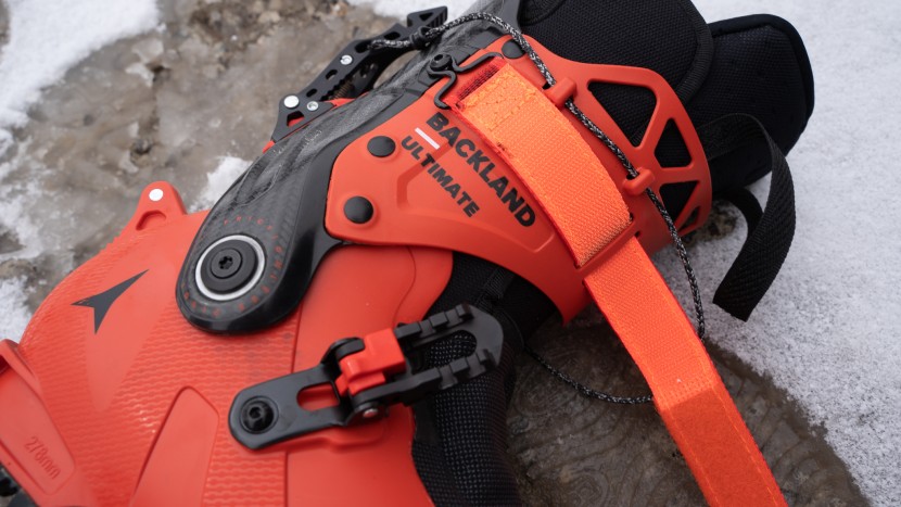 atomic backland ultimate - backland ultimate ski boot buckle configuration. the lower shell...