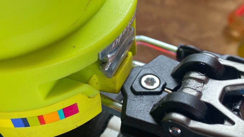 dynafit radical pro - the rubber sole of our tester pair of radical pro boots protruded...